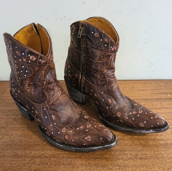 Old Gringo Byroni Ankle Boots Size 7 - Picture 1 of 7